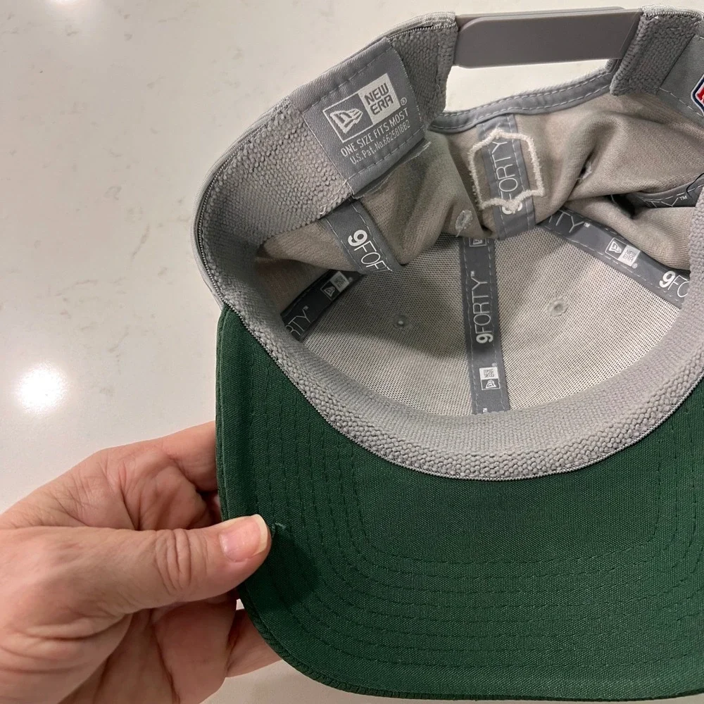 New Era 9FORTY Green Bay Packers NFL Snapback Hat Grey Green Heathered Cap
